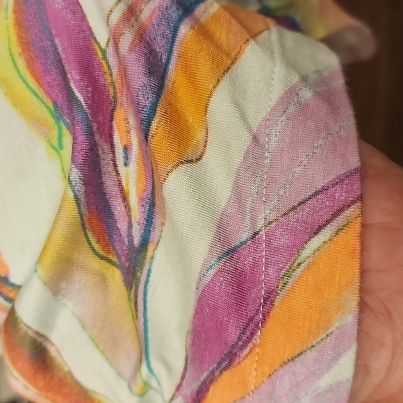 SOMA Trapeze Maxi Bra Dress In Fresh Tropical Blue sz large - Picture 3 of 9